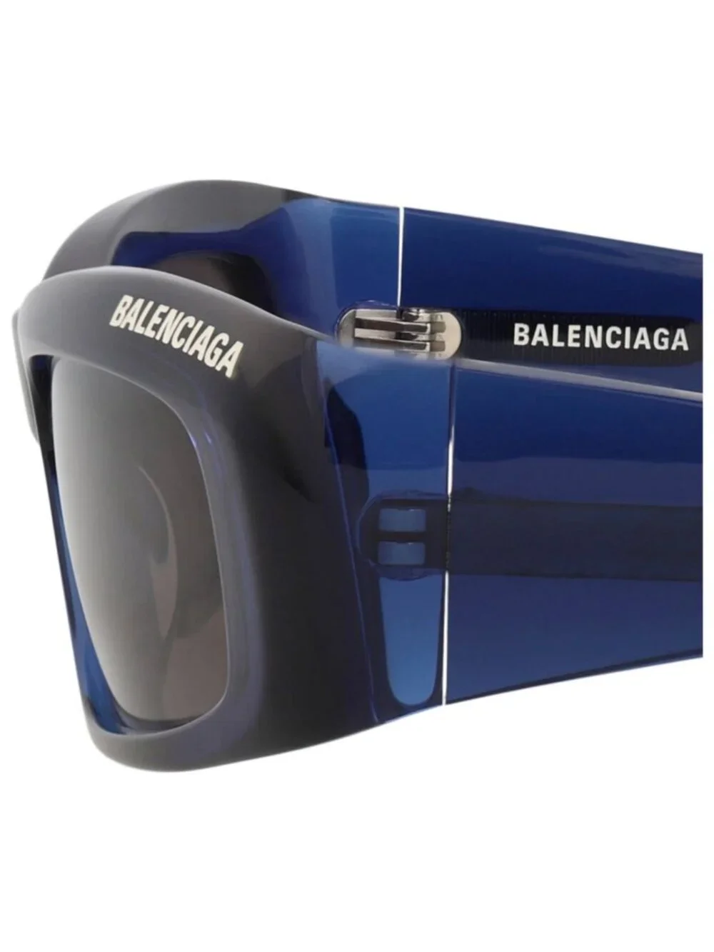 New Balenciaga Women's Sunglasses Square Rectangle Recycled Acetate Frame Unisex